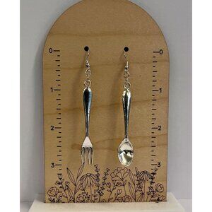 Good Eats earrings: whimsical fork & spoon earrings